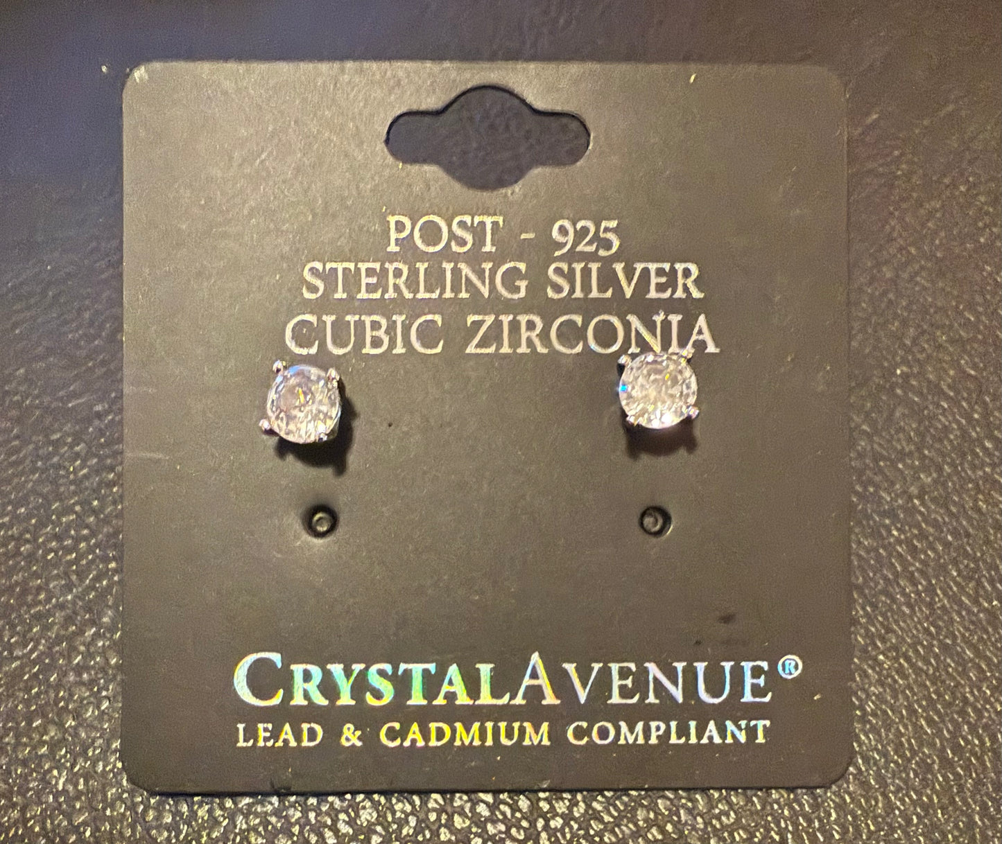 Round Premium Cubic Zirconia Stud Earrings
