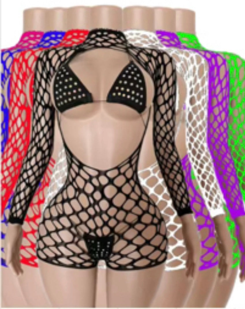 Rhinestone Thong Set w/Teddy