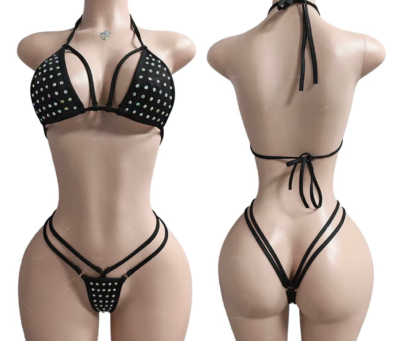 Double Strap Thong Set