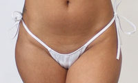 G215 V Back Tie Side Thong - Silver-The Edge OK