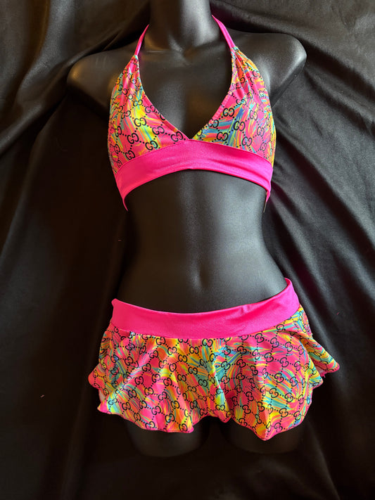 Tie Dye Tutu Skirt Set