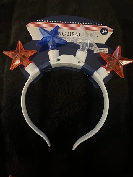 Patriotic Flashing Headband-The Edge OK