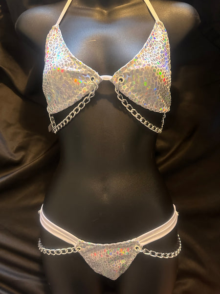 W0332 Prism Wide Band Thong Set w/Chains-The Edge OK