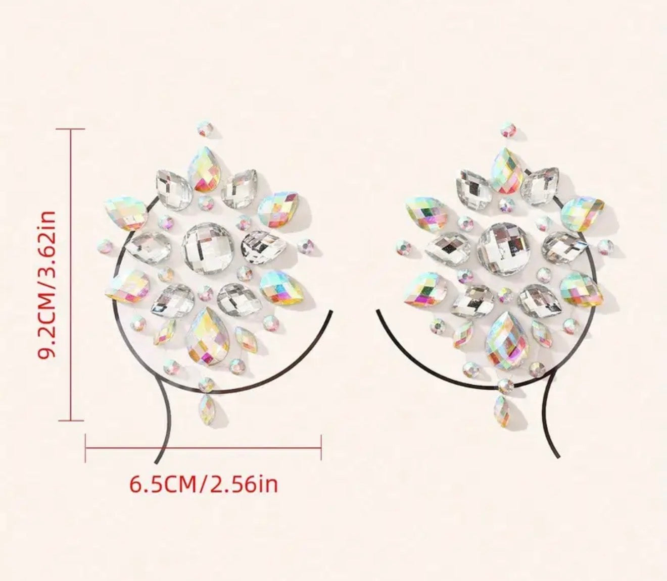 Crystal Rhinestone Nipple Covers