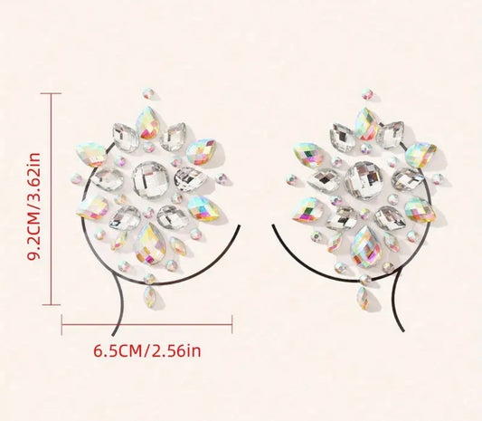 Crystal Rhinestone Nipple Covers