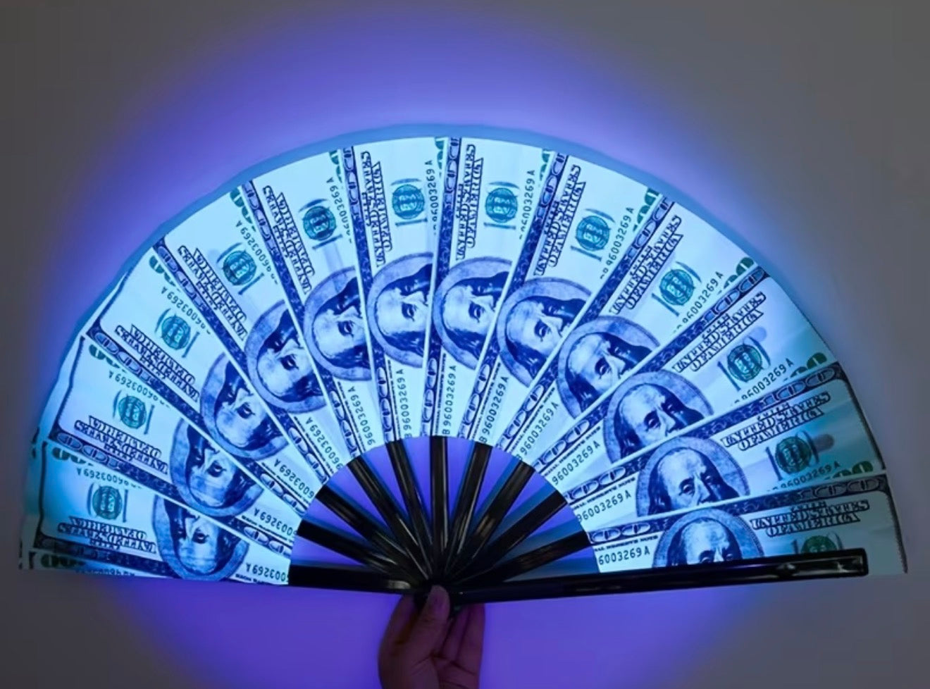 Glow in Dark Money Fan