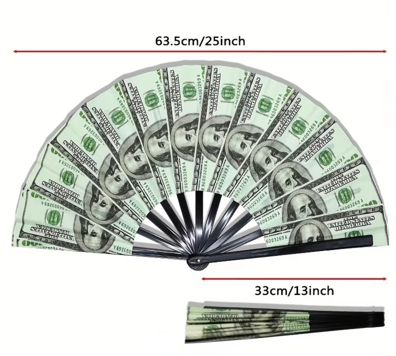 Glow in Dark Money Fan