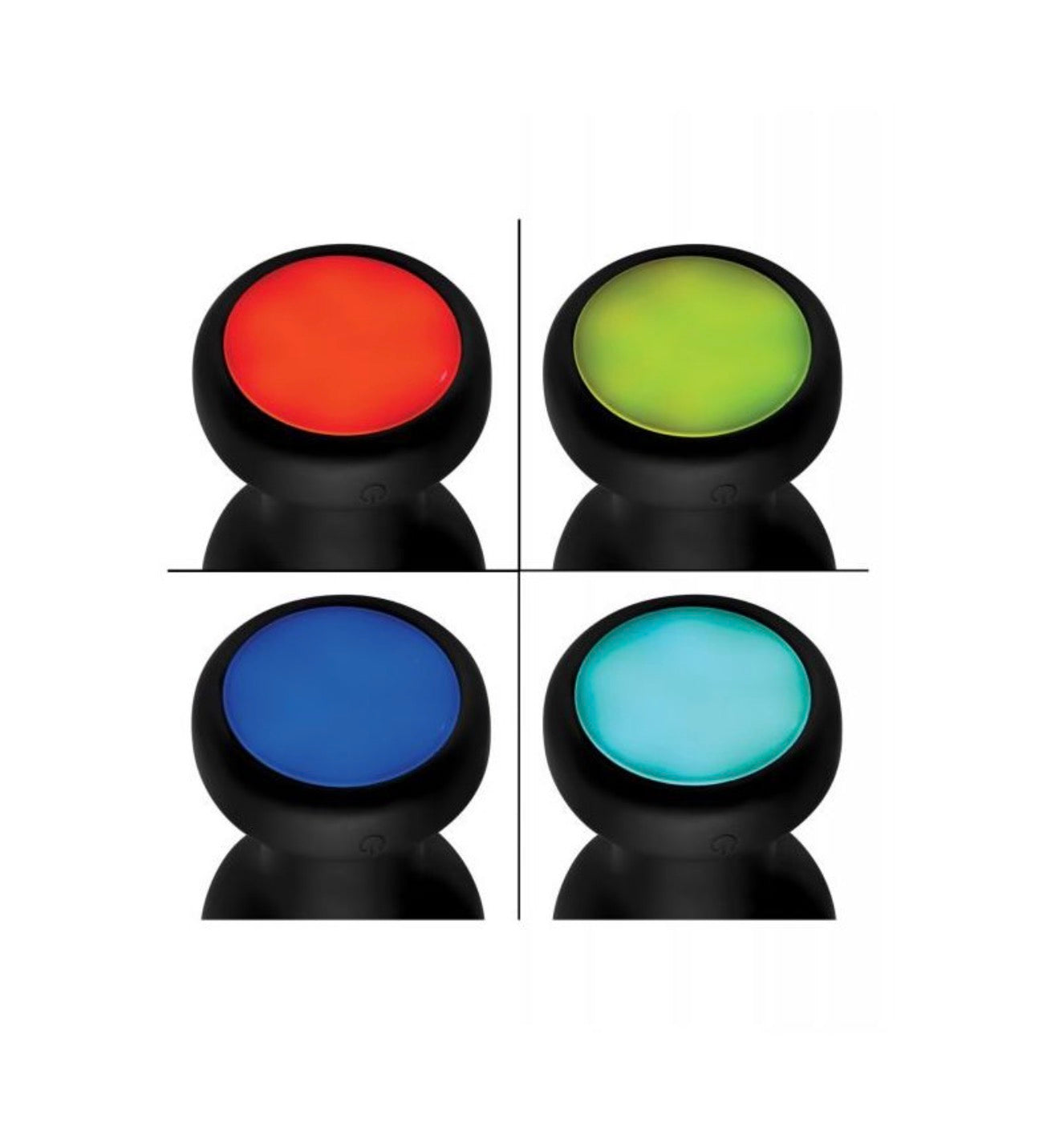 Silicone LED Light Up Vibrating Anal Plug - Small