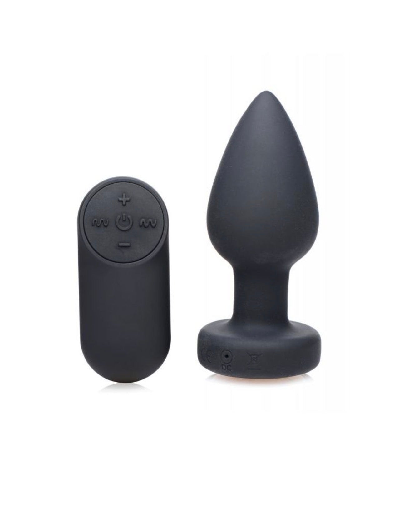 Silicone LED Light Up Vibrating Anal Plug - Small