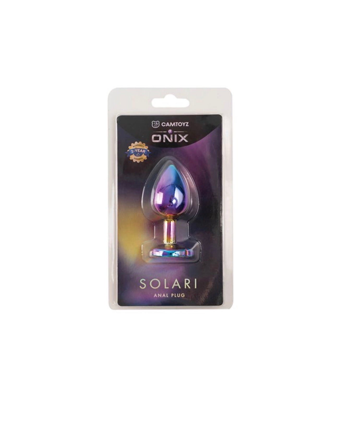 Rainbow Anal Plug with Jewel