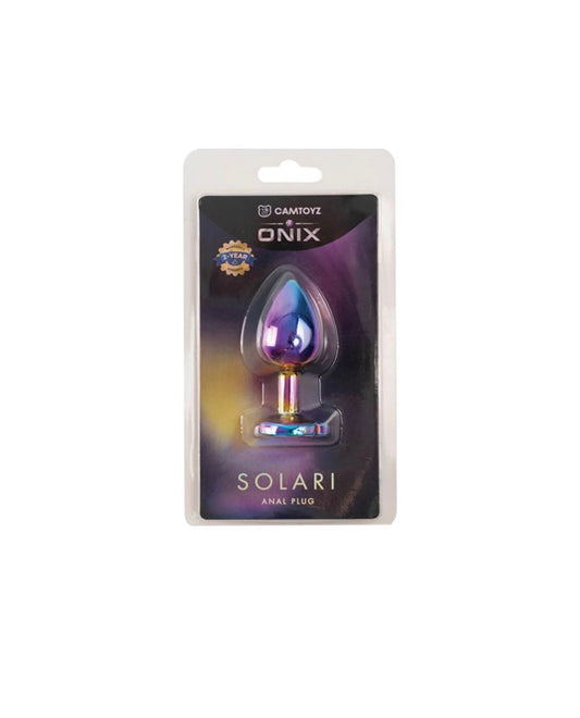 Rainbow Anal Plug with Jewel