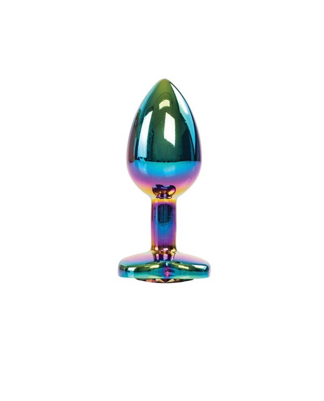 Rainbow Anal Plug with Jewel