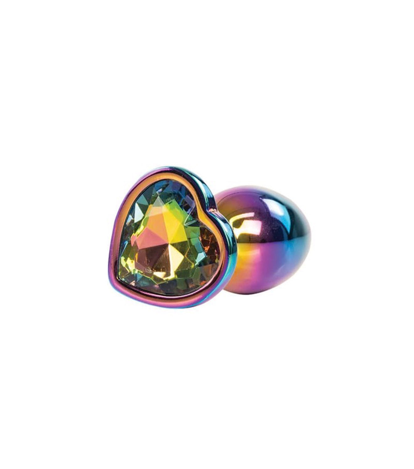 Rainbow Anal Plug with Jewel