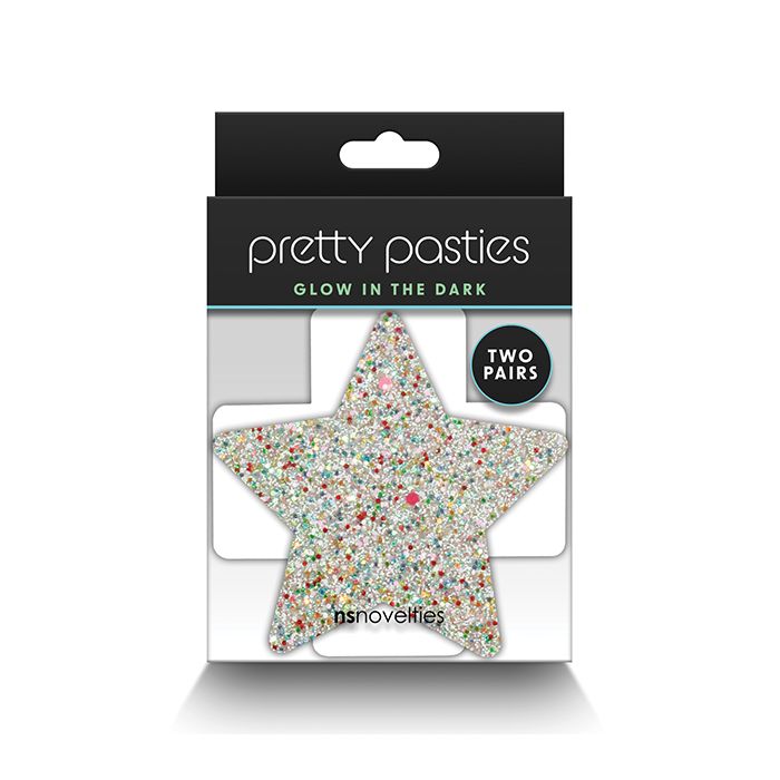 Star & Cross Glow in the Dark Pasties- 2 Pair