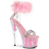 Adore 727F 7 inch Maribou Fur Ankle Cuff Heel