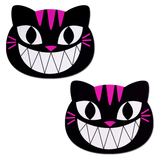 Kitty Cat: Black & Pink Chesire Kitty Cat Nipple Pasties by Pastease-The Edge OK