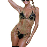 14657 Rave Body Chain (Gold or Silver)-The Edge OK