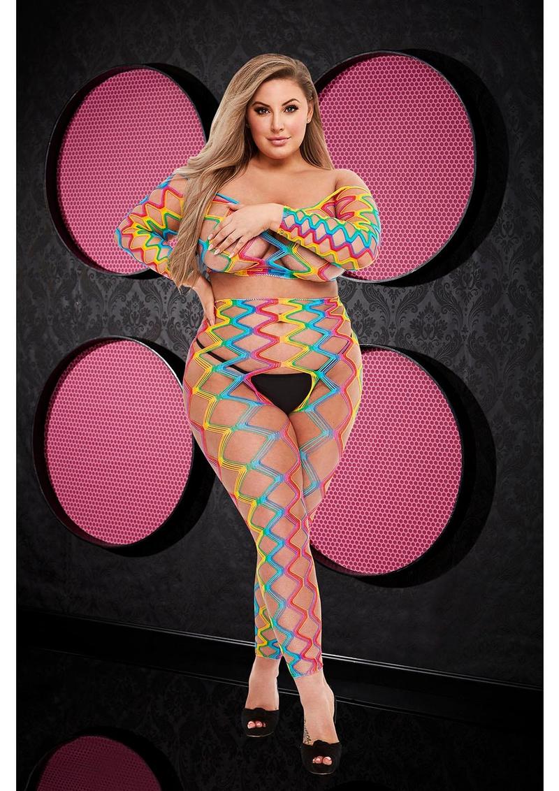 LC-88 2pc Crop Top/Pant Set-The Edge OK