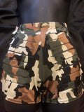 822 Shredded High Waist Shorts