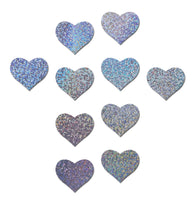 Pastease Body Minis: Mini Glitter Hearts Body Pasties-The Edge OK