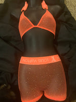 N-175 Banded Rhinestone Hosiery Set - Designer