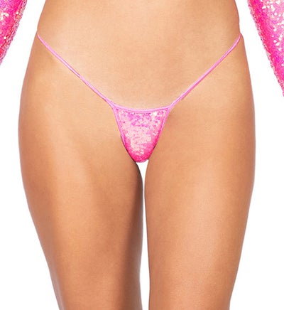 3907 Sequin Chip Thong-The Edge OK