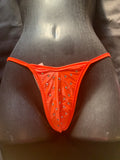 1041R Rhinestone Y Back Bikini Thong