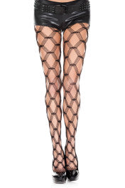 5042 Multi Strand Diamond Net Pantyhose-The Edge OK