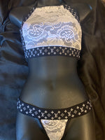 P-104 Girl Talk Banded Thong Set - Designer