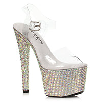 709 Ziamond 7" Rhinestone Encrusted Stiletto Heels