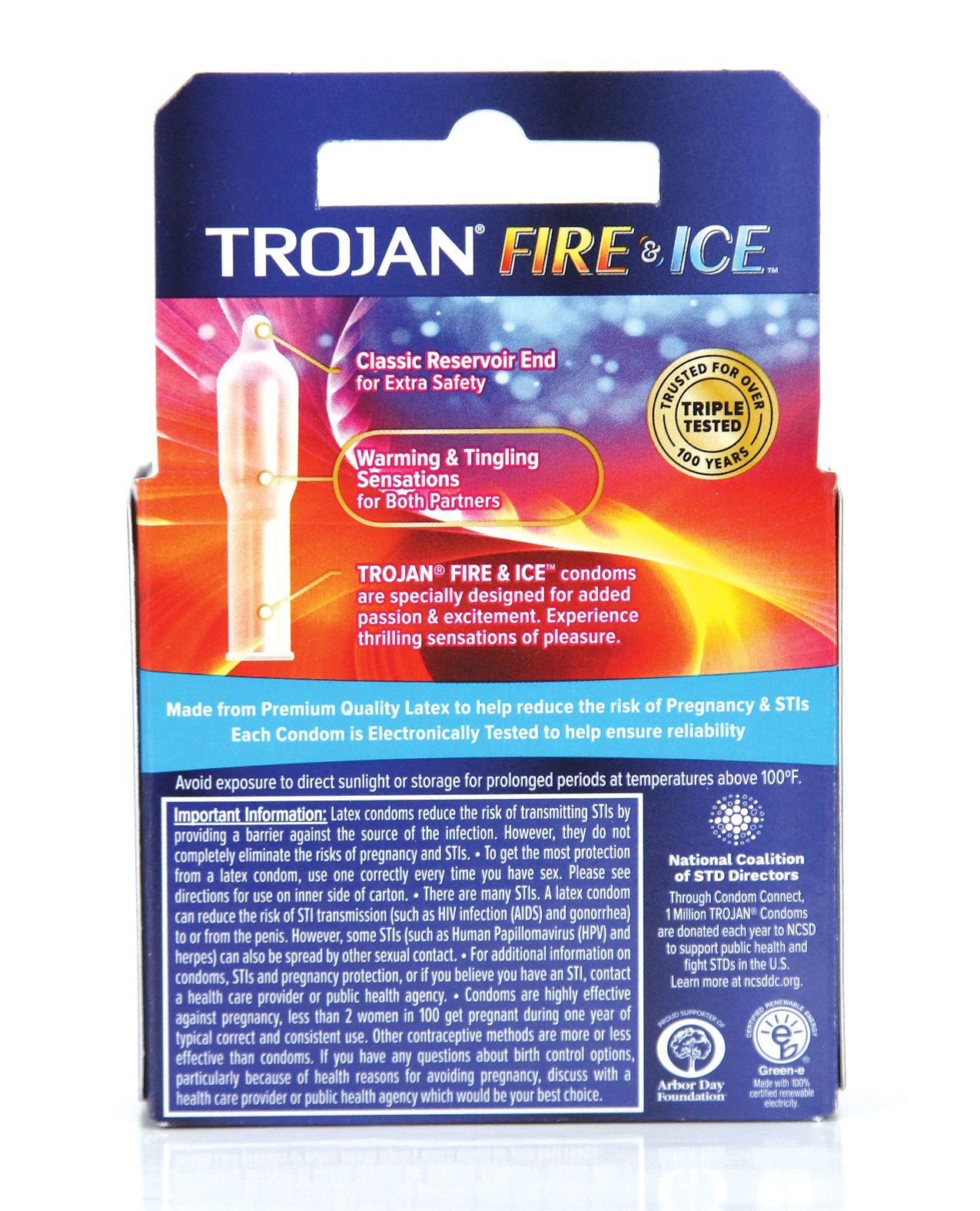 Trojan Fire & Ice Condoms - Box of 3-The Edge OK