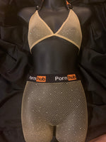 N-175 Banded Rhinestone Hosiery Set - Designer