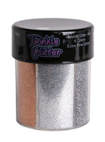 80201 6 Colors Extra Fine Body Glitters Oval Bottle-The Edge OK