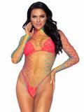 89230 Taste the Rainbow Fishnet Bodysuit