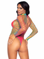 89230 Taste the Rainbow Fishnet Bodysuit