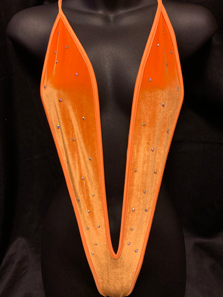 C-604 Luxury Rhinestone Velvet Slingshot