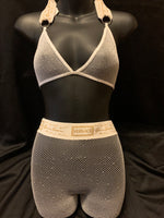 N-175 Banded Rhinestone Hosiery Set - Designer