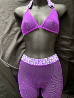 N-175 Banded Rhinestone Hosiery Set - Designer