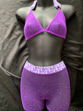 N-175 Banded Rhinestone Hosiery Set - Designer