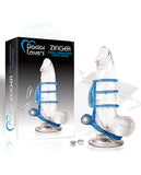 Doctor Love's Zinger Dual Vibrating Cock Cage - Clear