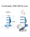 Doctor Love's Zinger Dual Vibrating Cock Cage - Clear-The Edge OK
