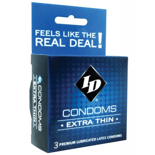 IDWXT-03 ID Extra Thin Condoms - Box of 3-The Edge OK