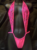360 Lace Romper with Rhinestones