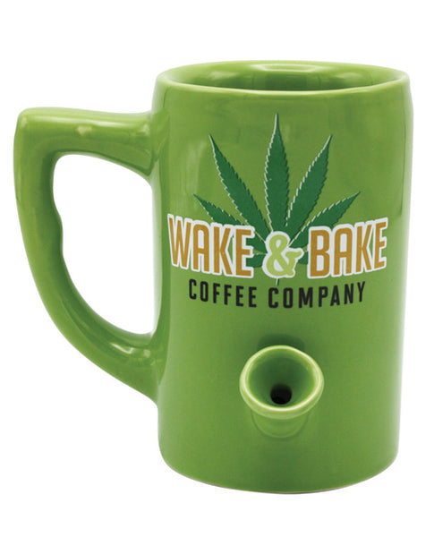 Wake & Bake Coffee Mug - 10 oz Green-The Edge OK