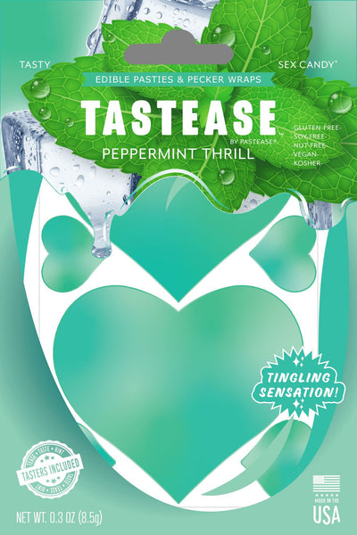 Tastease: Edible Pasties & Pecker Wraps Peppermint Thrill Candy by Pastease-The Edge OK