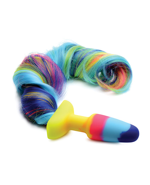 Tailz Rainbow Unicorn Tail Anal Plug-The Edge OK