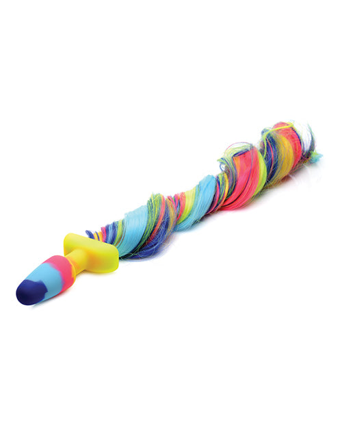 Tailz Rainbow Unicorn Tail Anal Plug-The Edge OK
