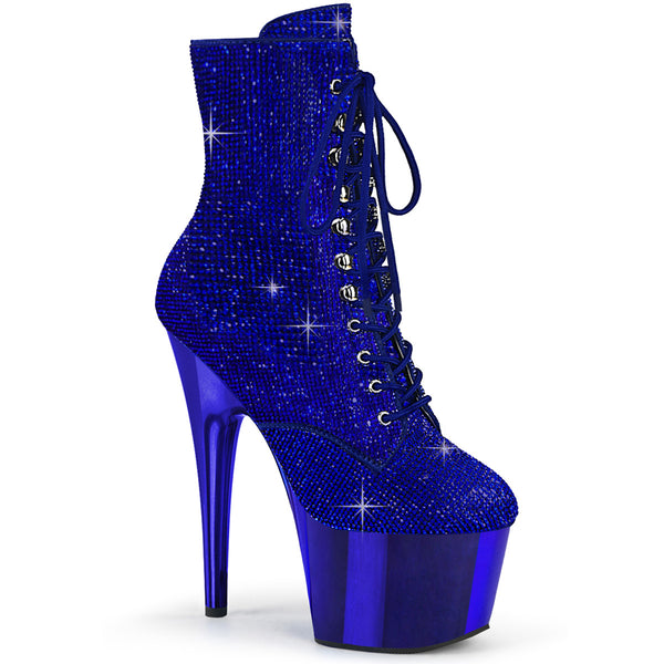 Adore 1020CHRS 7" Heel Royal Blue RS Embellished Ankle Boot-The Edge OK
