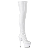 Pleaser Adore 3000, 7 Inch Stiletto Heel Thigh High Boots