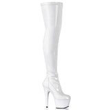 Pleaser Adore 3000, 7 Inch Stiletto Heel Thigh High Boots
